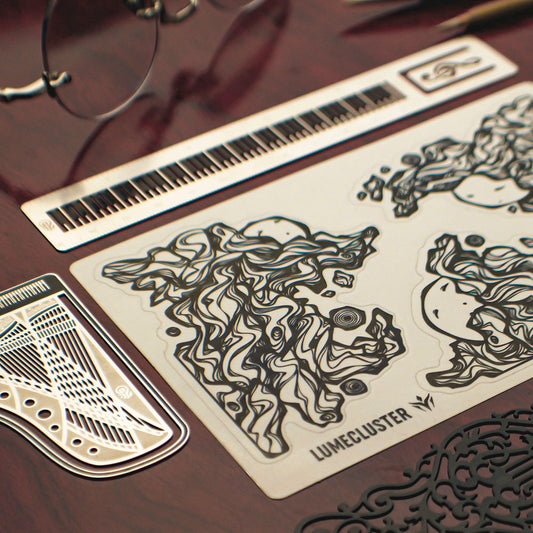 Lumecluster Adventurer Gift Bundles with metal bookmarks, stickers, pins