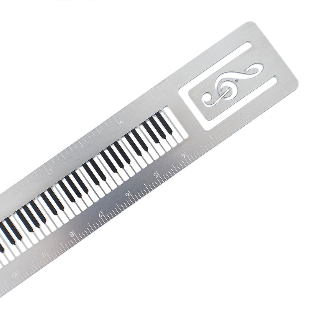 Piano Keys Ruler Clip Bookmark