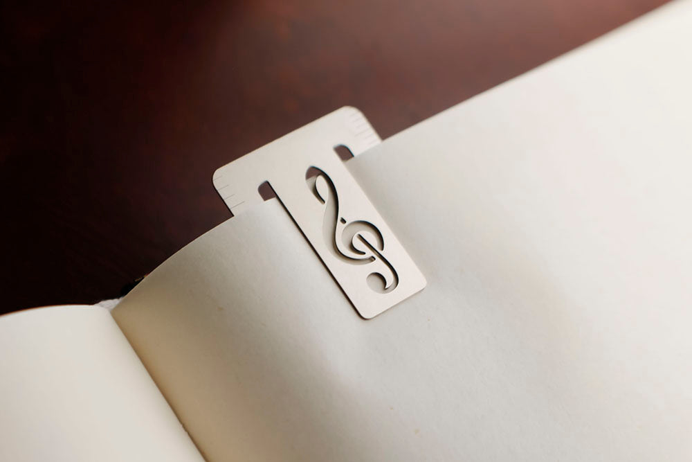 Piano Keys Ruler Clip Bookmark