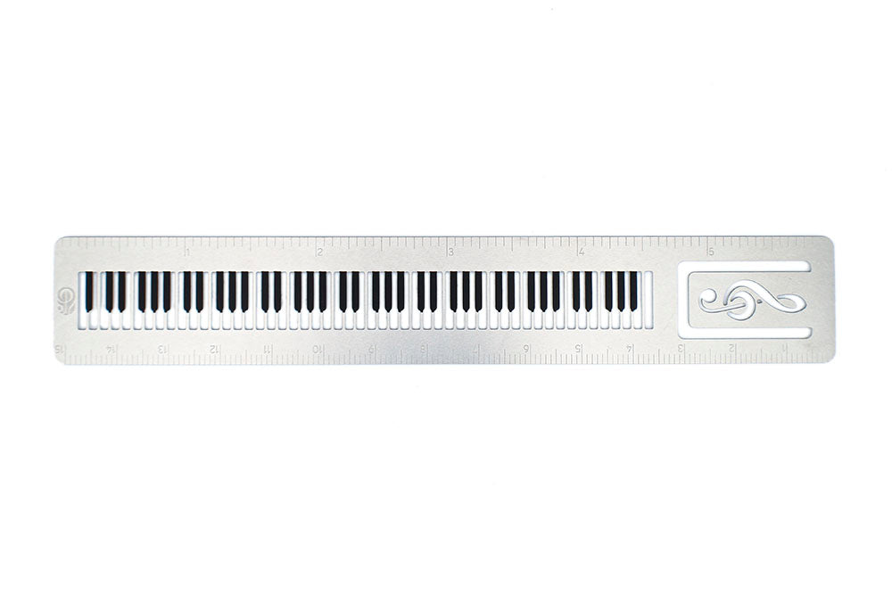 Piano Keys Ruler Clip Bookmark