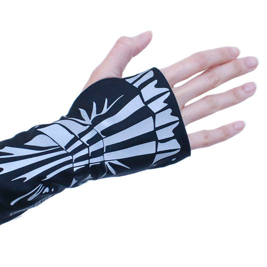 Reflective Gauntlet Fingerless Gloves (Lumecluster ⨯ Wing & Weft)