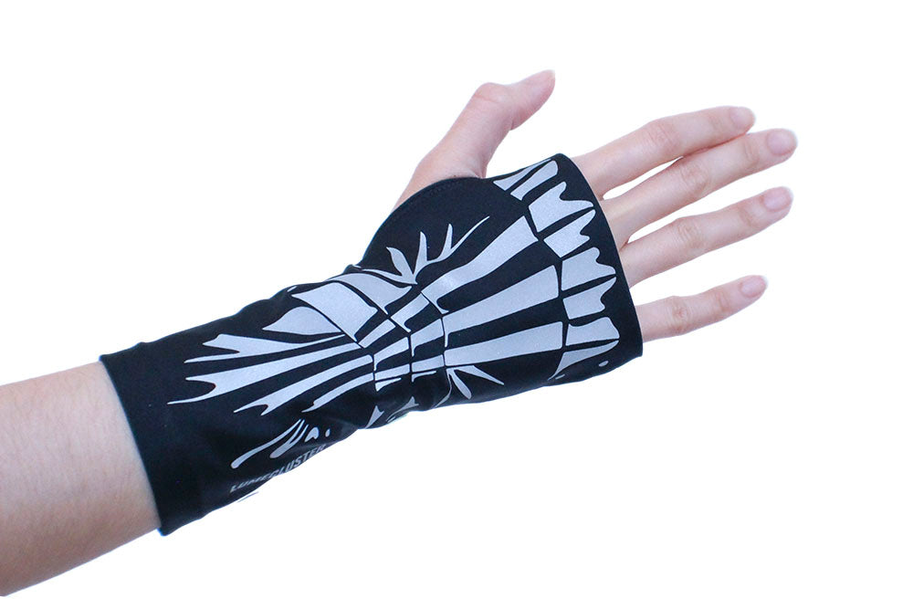 Reflective Gauntlet Fingerless Gloves (Lumecluster ⨯ Wing & Weft)