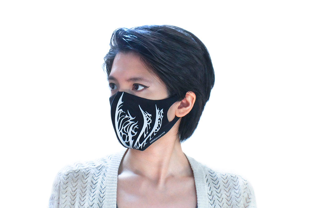 Reflective Phoenix Face Mask (Lumecluster ⨯ Wing & Weft)