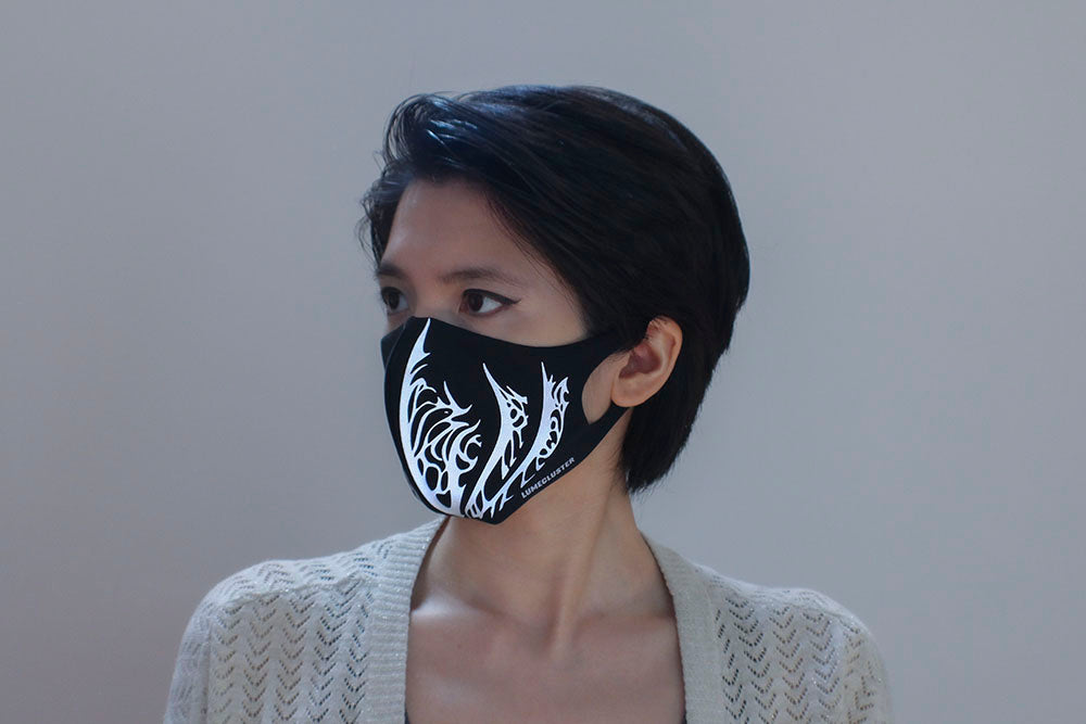 Reflective Phoenix Face Mask (Lumecluster ⨯ Wing & Weft)