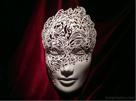 Dreamer Mask: Breakthrough (large &amp; small options) 3d printed Dramatic lighting