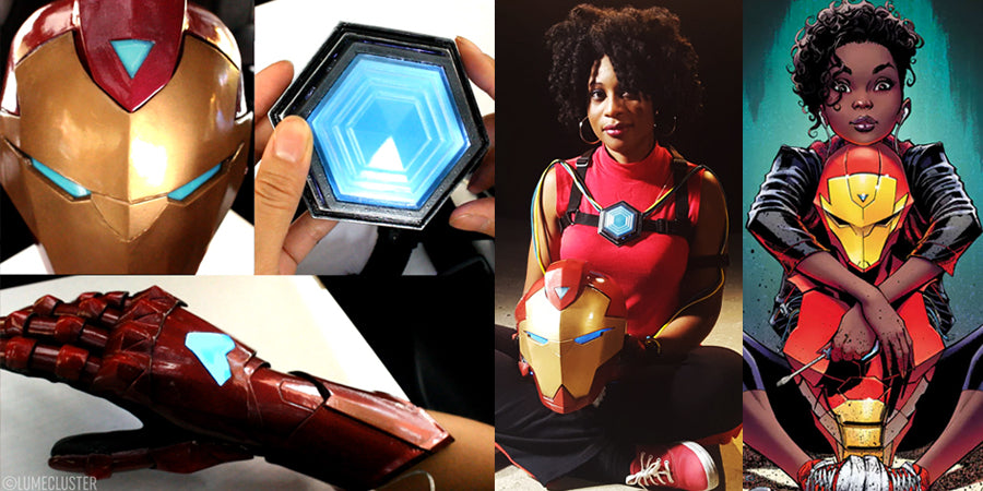 Making my interpretation of Marvel’s Ironheart armor for cosplayer Lexi Momo