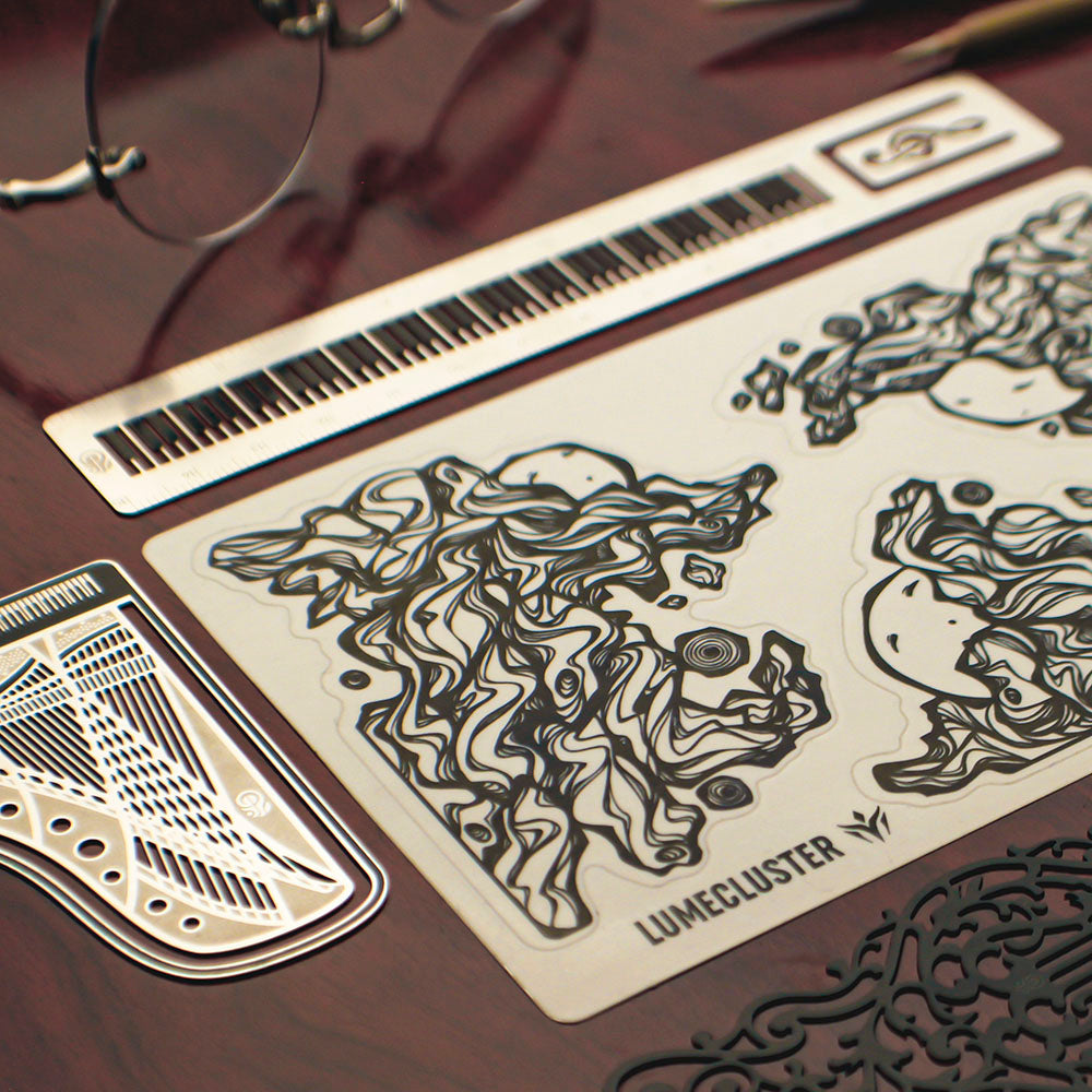 Lumecluster Adventurer Gift Bundles with metal bookmarks, stickers, pins