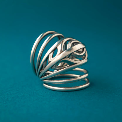 Celestial Eye Ring (swan neck splint)
