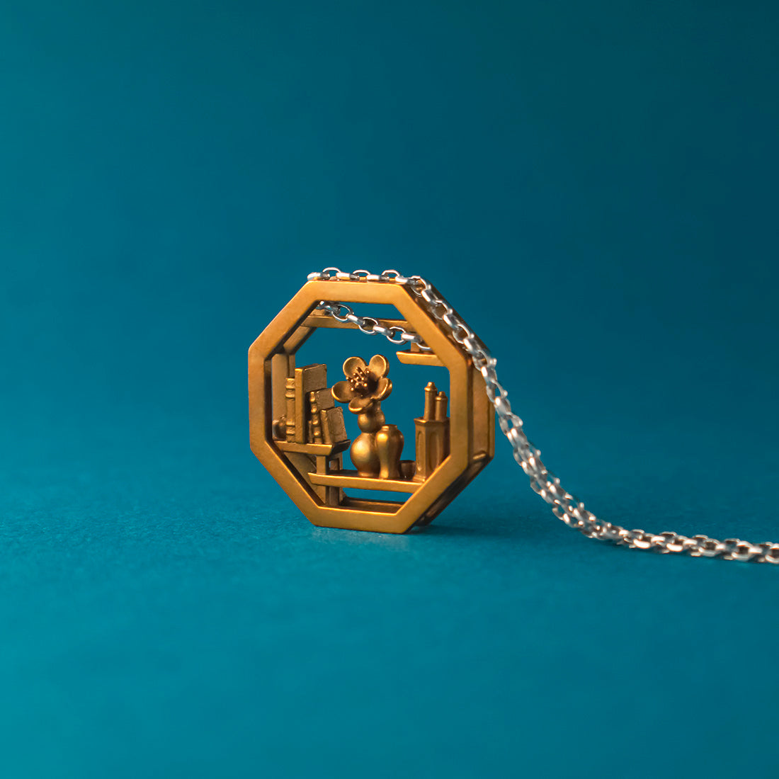 Prunus Flower Pendant