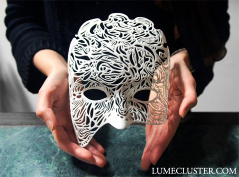 Dreamer Mask: Illumination (wearable half mask) 3d printed