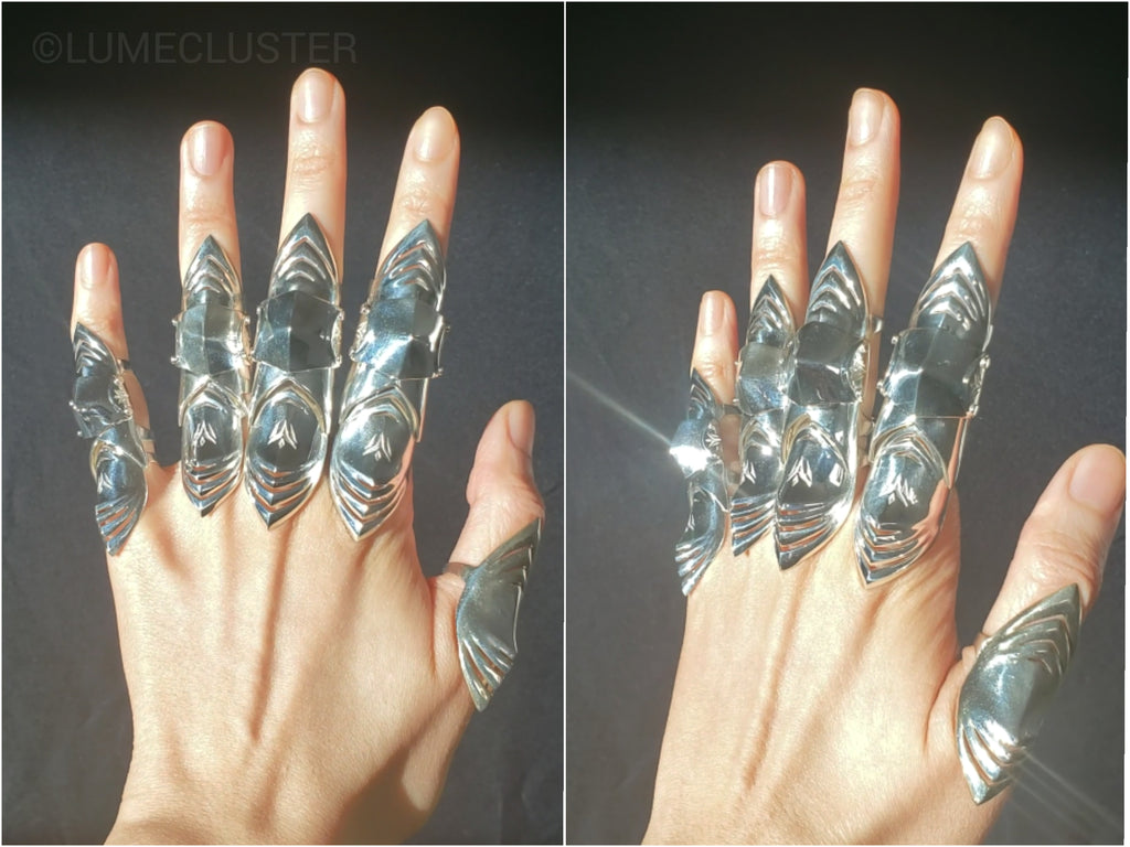 THE MEN THING Ring for Men - Gothic Knuckle Joint Full Finger Ring for Men  & Boys