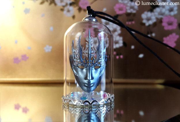 Sovereign Armor Mask Terrarium Pendant